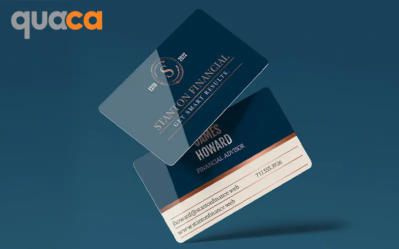 In card visit nhựa mẫu số 1