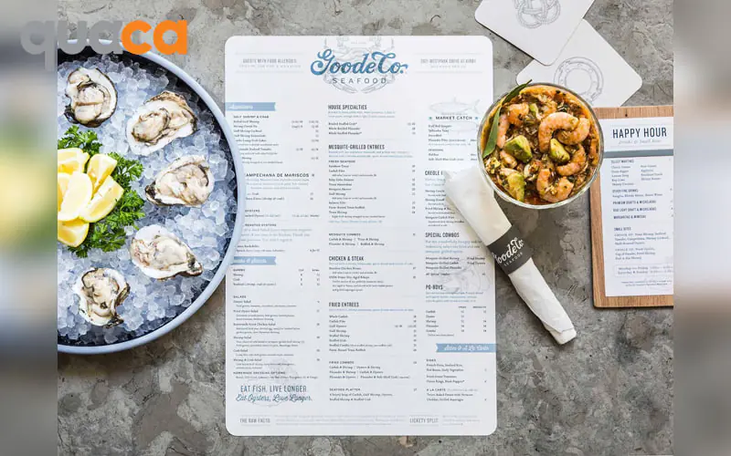 In menu 1 tờ rời mẫu số 3