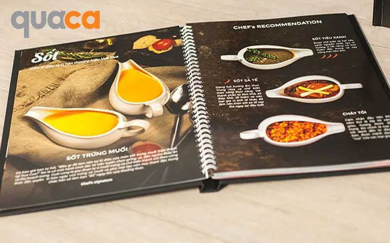 In menu cuốn đóng lò xo mẫu số 2