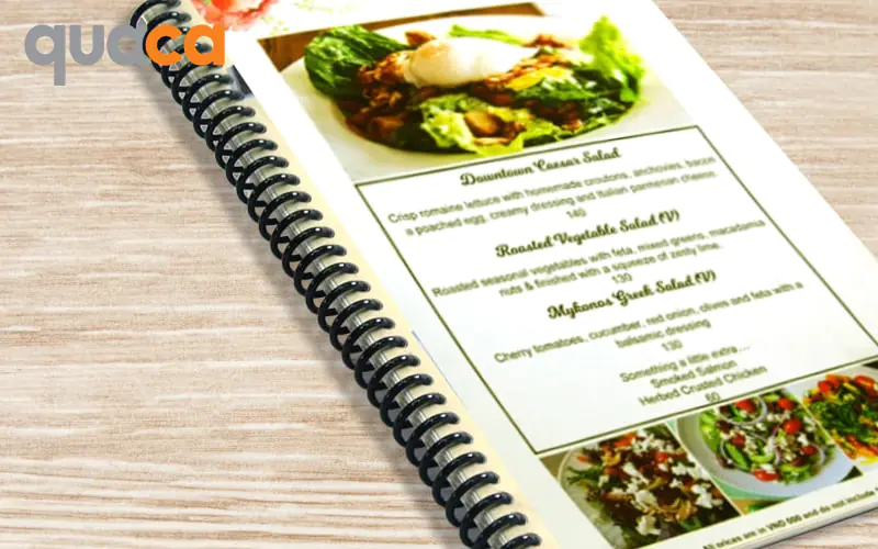 In menu cuốn đóng lò xo mẫu số 5
