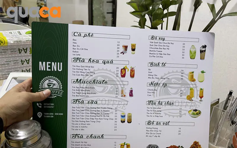 In menu nhựa mẫu số 2