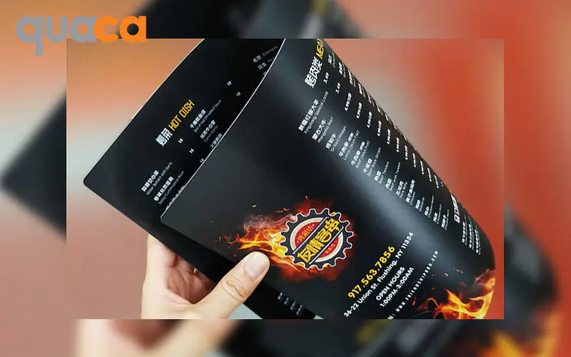 In menu nhựa mẫu số 3