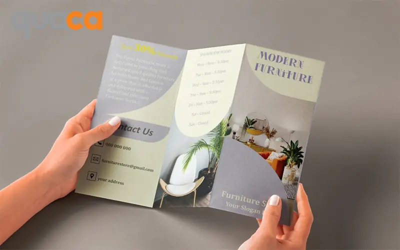 In tờ gấp 3 mẫu số 1