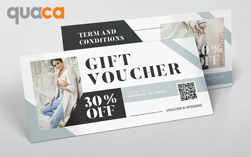 In voucher giảm giá mẫu số 4