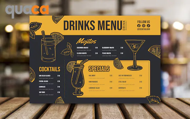 Lý do nên in menu 1 tờ rời tại Quaca