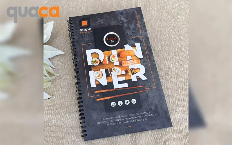 Menu cuốn đóng lò xo là gì?