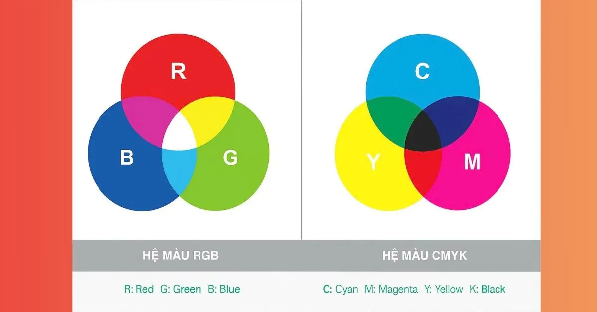 sử dụng hệ màu CMYK để thiết kế