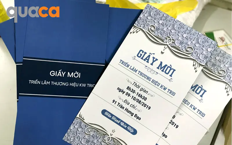 Vì sao chọn in thiệp mời hội nghị tại Quaca?
