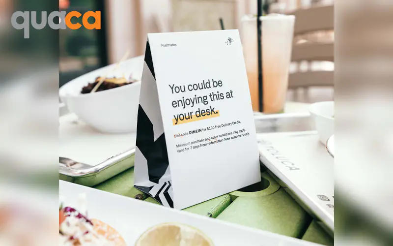 Vì sao in menu để bàn tại Quaca?