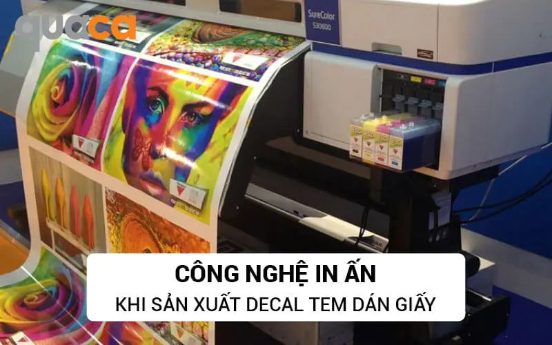 công nghệ sản xuất decal tem dán giấy