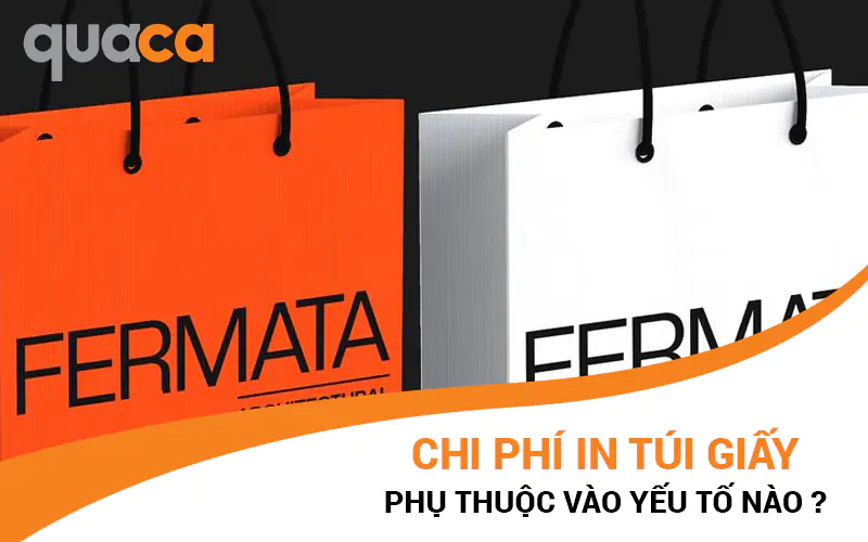 Chi phí in túi giấy phụ thuộc vào yếu tố nào?