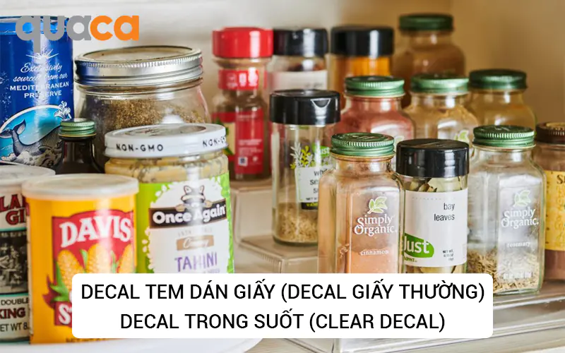 Decal tem dán giấy (Decal giấy thường)