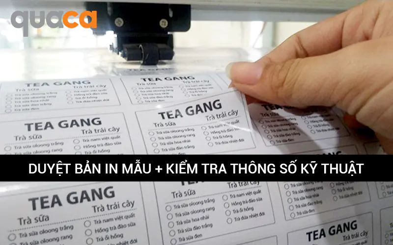 Duyệt bản in mẫu trước khi bắt đầu in hàng loạt