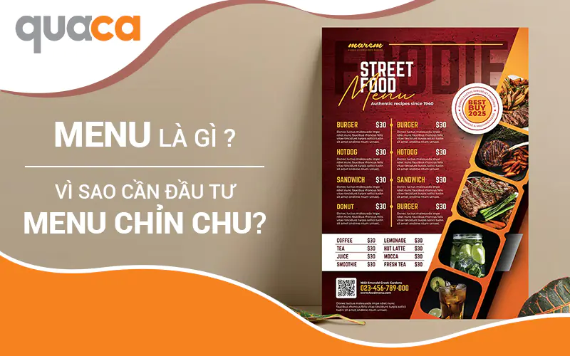 Menu là gì? Vì sao cần đầu tư menu chỉn chu?