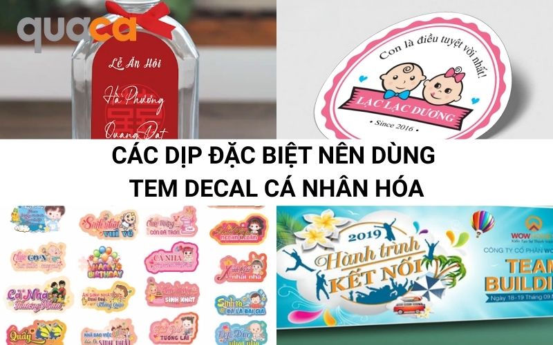 Các dịp đặc biệt nên dùng tem decal cá nhân hóa
