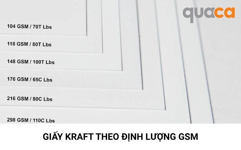 Phân loại giấy Kraft theo định lượng GSM
