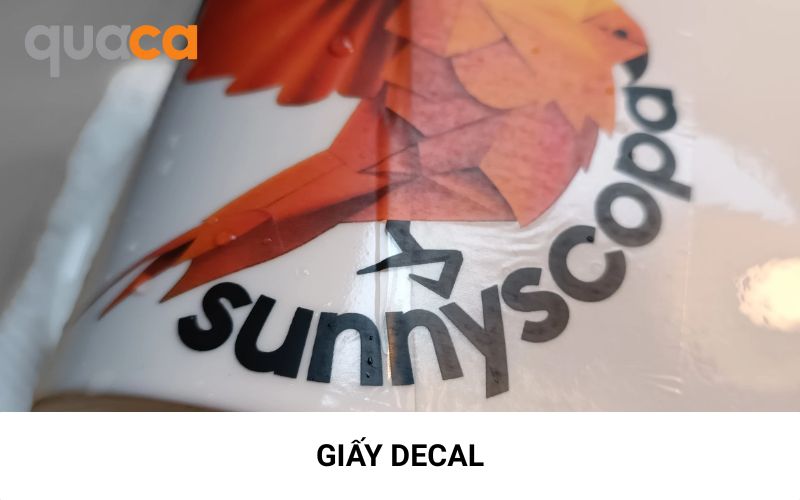 Các loại giấy offset: giấy Decal