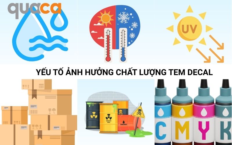 Các yếu tố ảnh hưởng đến chất lượng tem decal