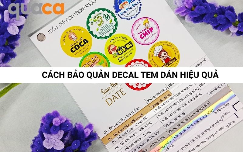 Cách bảo quản decal tem dán hiệu quả