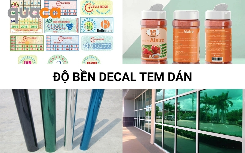 Độ bền decal tem dán