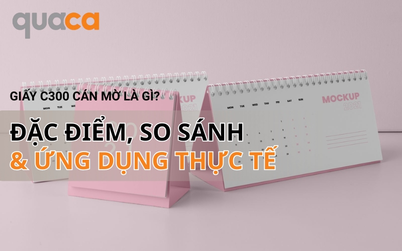 Giấy C300 cán mờ là gì? Đặc điểm, so sánh và ứng dụng