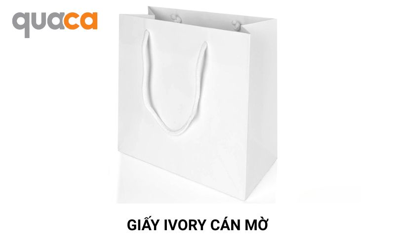 Giấy Ivory cán mờ