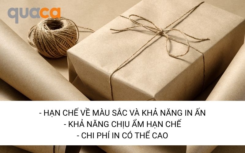 Nhược điểm của giấy Kraft