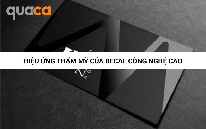 Hiệu ứng thẩm mỹ của decal công nghệ cao 