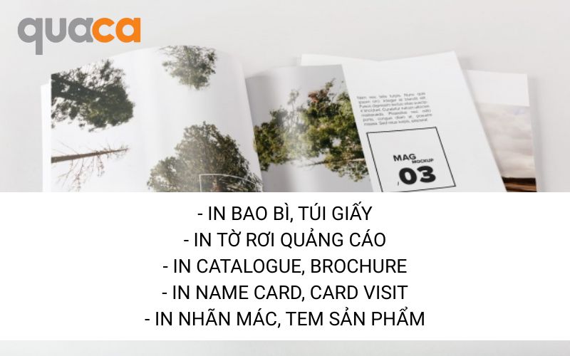 Hướng dẫn chọn giấy Couche theo từng ứng dụng cụ thể