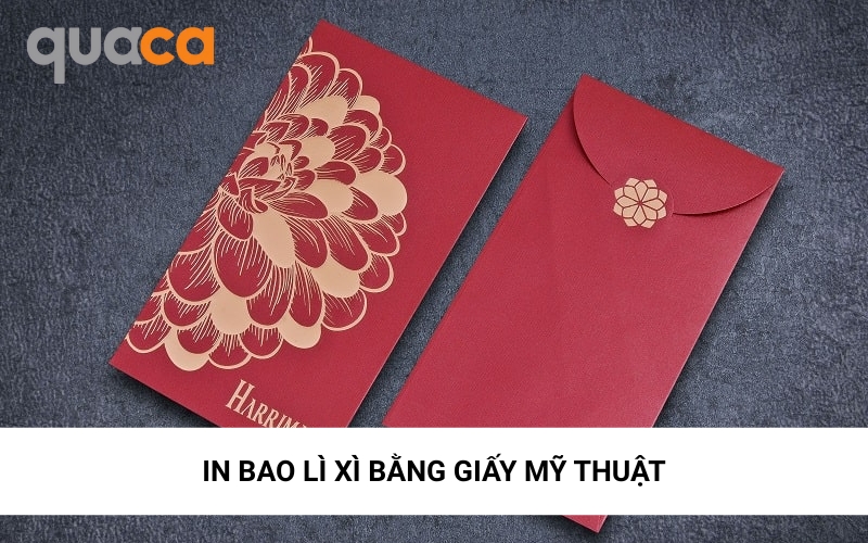 In bao lì xì bằng giấy mỹ thuật