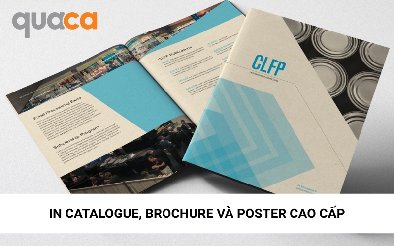 In catalogue, brochure và poster cao cấp
