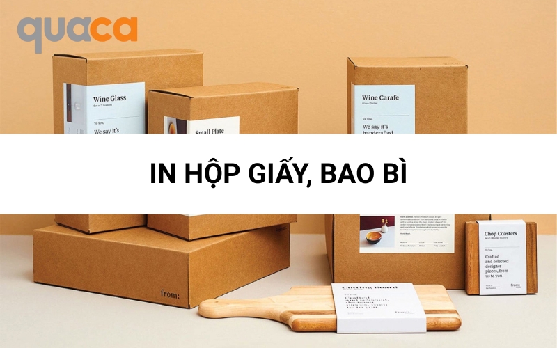 In hộp giấy, bao bì thực phẩm và mỹ phẩm