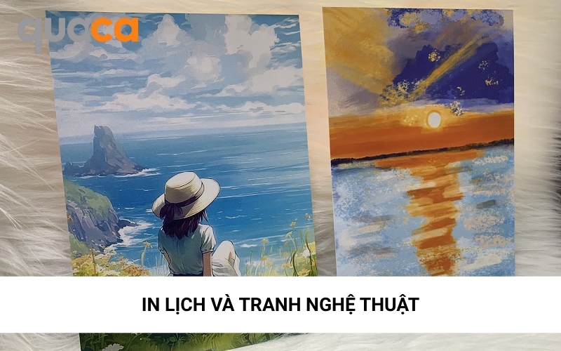 In lịch và tranh nghệ thuật