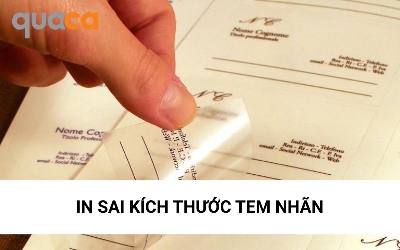 In sai kích thước tem nhãn