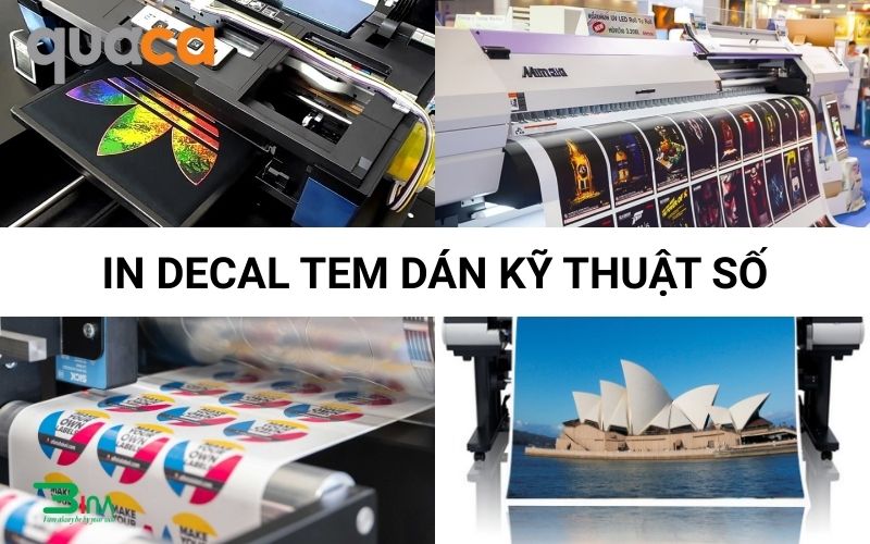 Phương pháp in decal tem dán: Kỹ thuật số