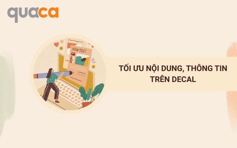 Tối ưu nội dung và thông tin trên decal