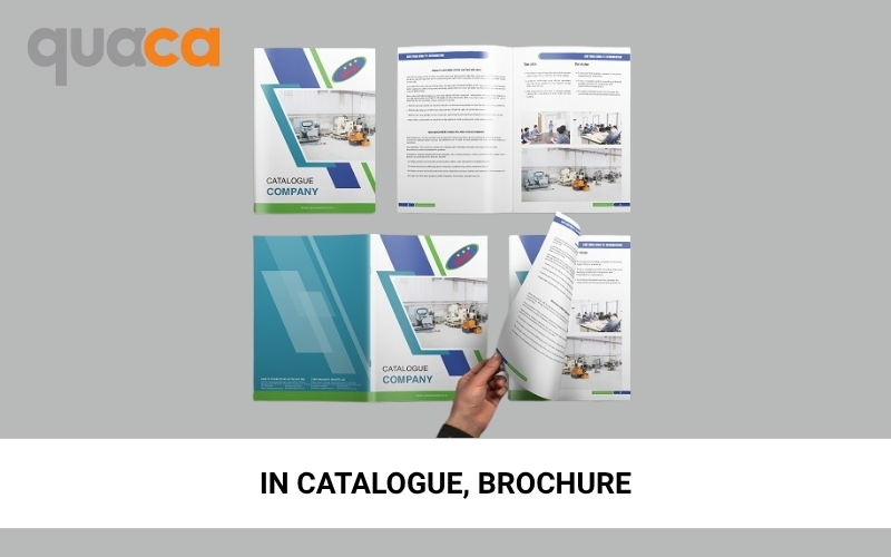 Ứng dụng của giấy C300 cán mờ trong in catalogue, brochure