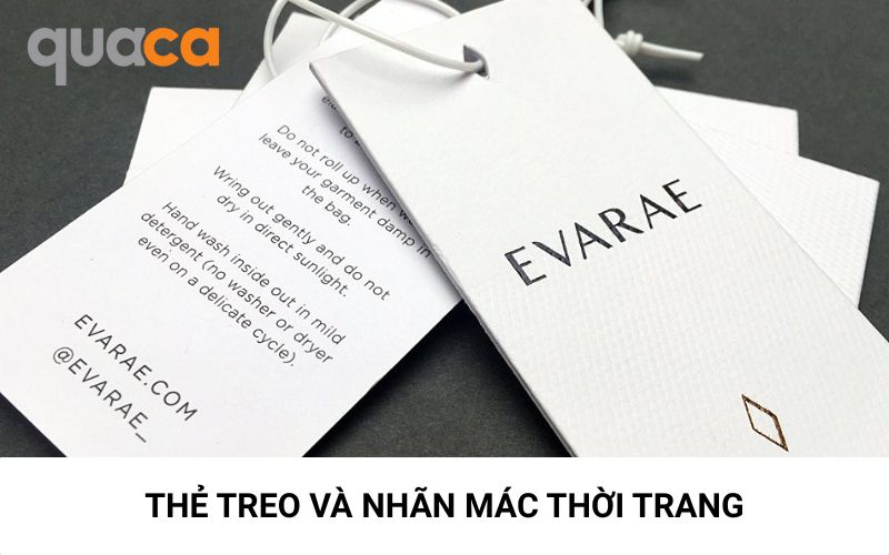 Ứng dụng giấy Ivory trong in ấn thẻ treo, nhãn mác