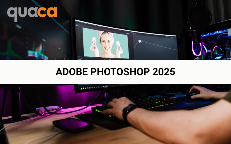 Phần mềm thiết kế tem dán Adobe Photoshop 2025