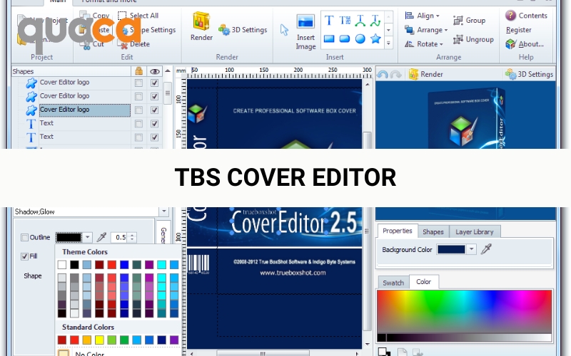 Phần mềm thiết kế tem dán TBS Cover Editor
